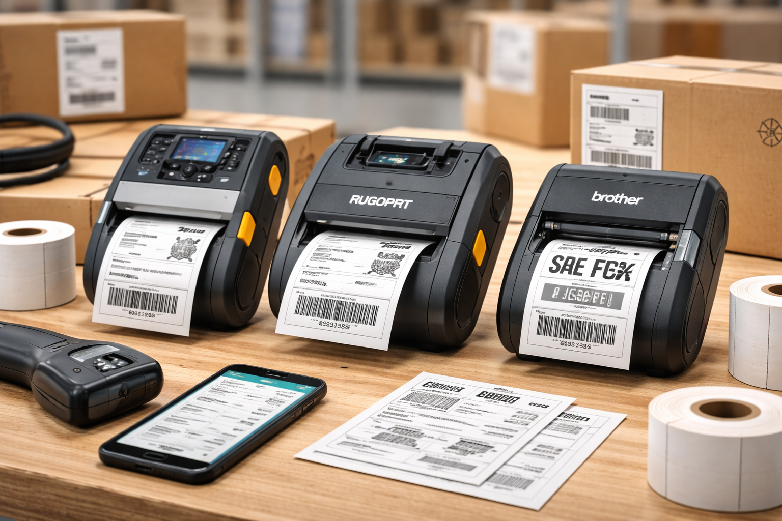 Мобильные принтеры этикеток и штрихкодов