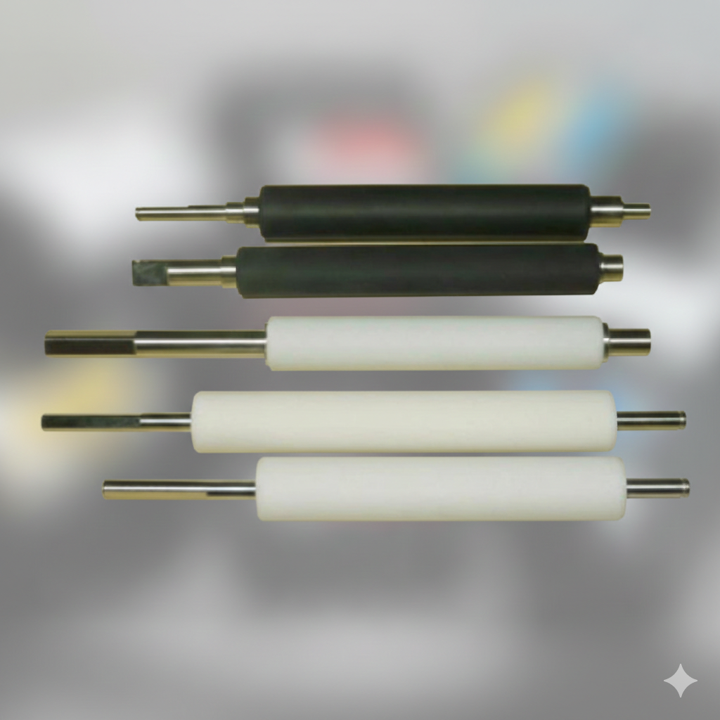 Валы протяжки, обрезиненные валы